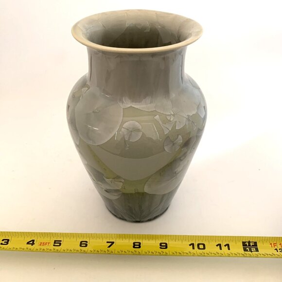 Duly Michell Crystalline Glaze Porcelain Vase Studio Art Pottery 7.75" Signed - Picture 12 of 12